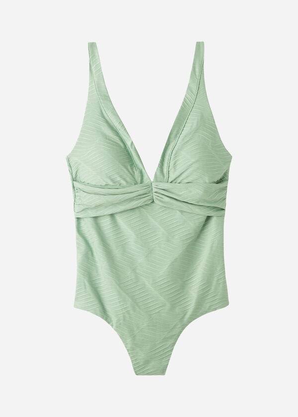 Swimsuits Calzedonia Padded One-Piece Genova Verdes | BR2174LH