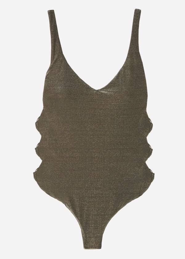 Swimsuits Calzedonia Padded One-Piece Hollywood Pretas | BR2176XF