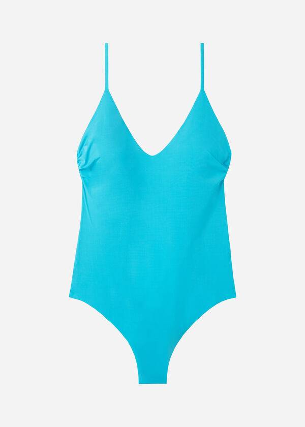 Swimsuits Calzedonia Padded One-Piece Indonesia Turquesa | BR2183WY