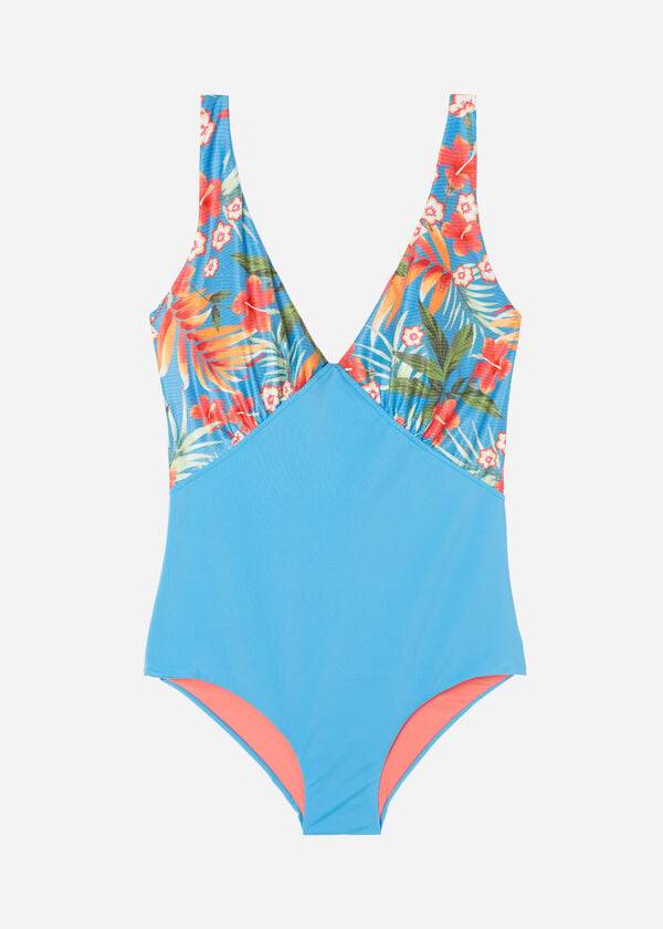 Swimsuits Calzedonia Padded One-Piece Shaping-Effect Maui Verdes | BR2195FM