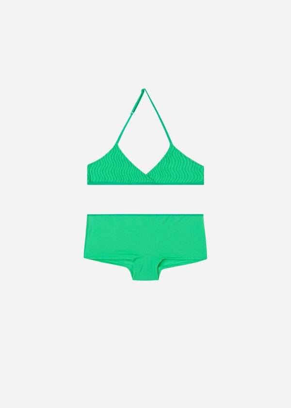 Swimsuits Calzedonia Two Piece Mykonos Criança Verdes | BR3063WY