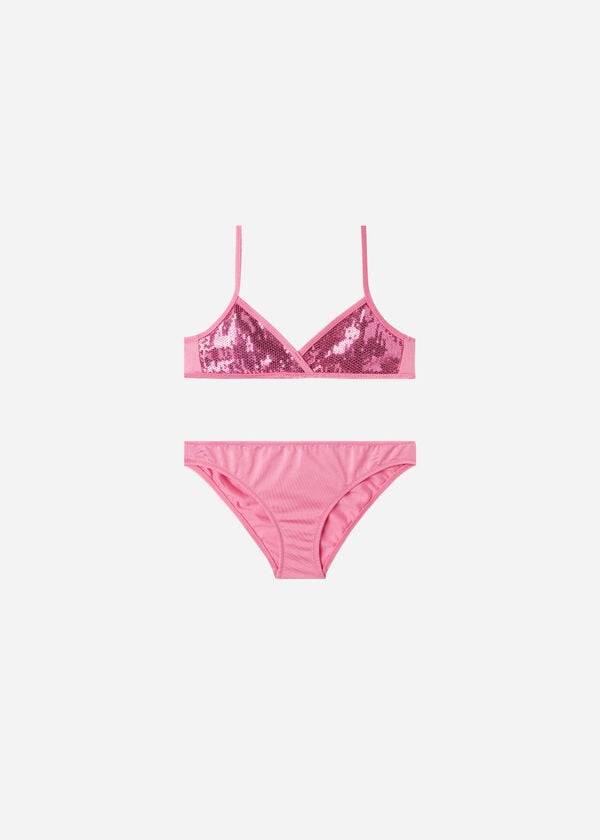 Swimsuits Calzedonia Two-Piece Tank-Style Cannes Criança Rosa | BR3077YU