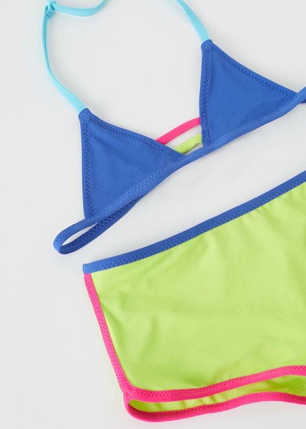 Swimsuits Calzedonia Two Piece Tokyo Eco Criança Azuis | BR3067HK