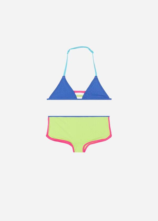 Swimsuits Calzedonia Two Piece Tokyo Eco Criança Azuis | BR3067HK